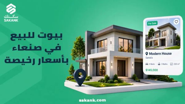 بيوت للبيع في صنعاء باسعار رخيصة